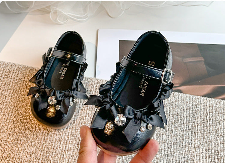 Sapato Infantil Feminino Pedras e Lacinhos