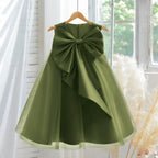 Vestido Infantil Elegante Laço