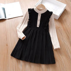 Vestido Infantil de Tricô Pérolas