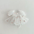 Vestido Infantil Tule Florzinhas
