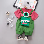 Jardineira Infantil Monstros SA
