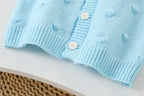 Cardigan Infantil Tricô Florzinhas