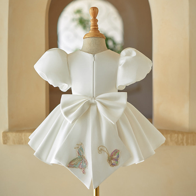 Vestido Infantil Flores Brilhantes