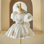 Vestido Infantil Flores Brilhantes