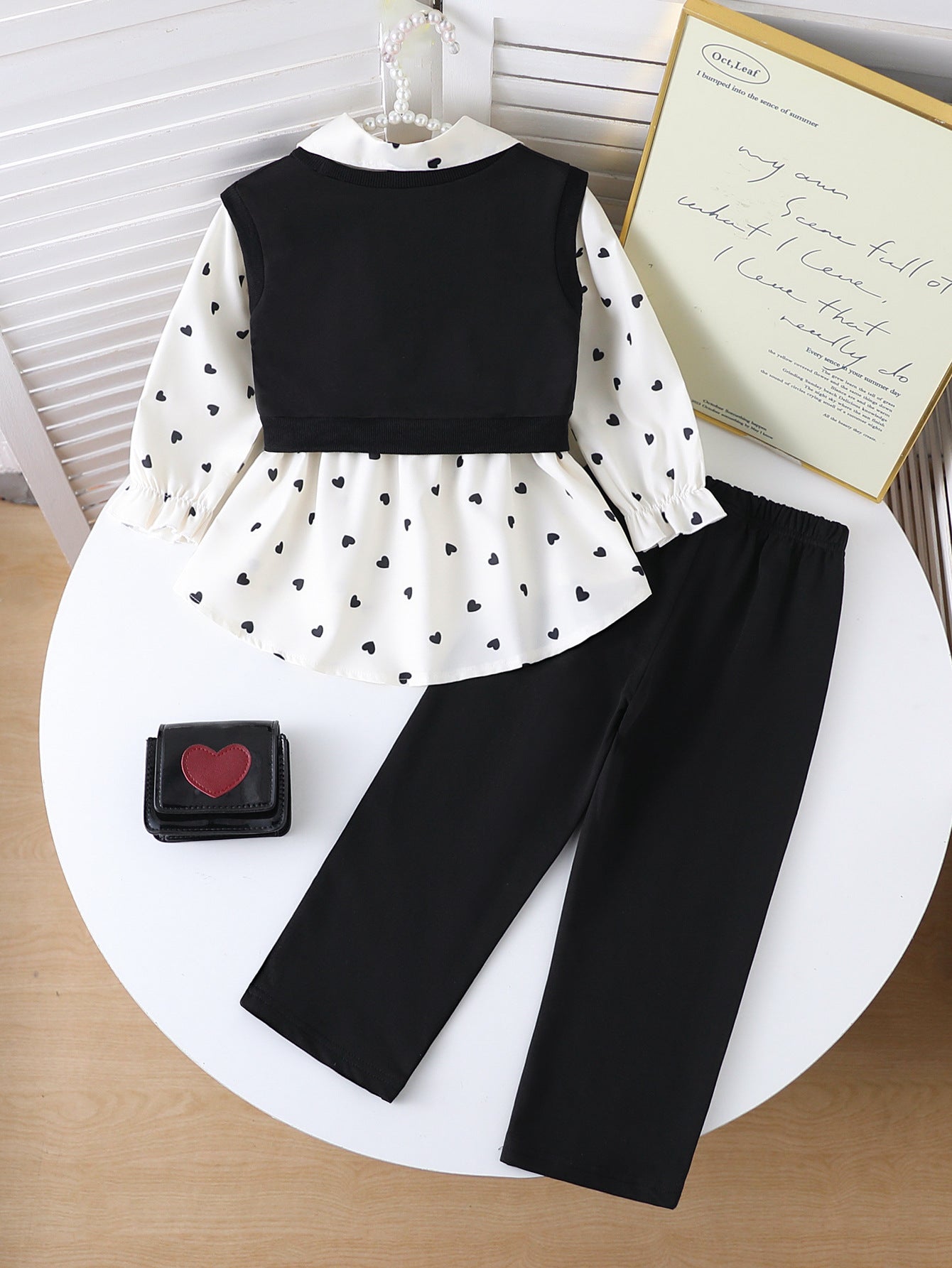 Conjunto Infantil 3 Peças Golinha Corações