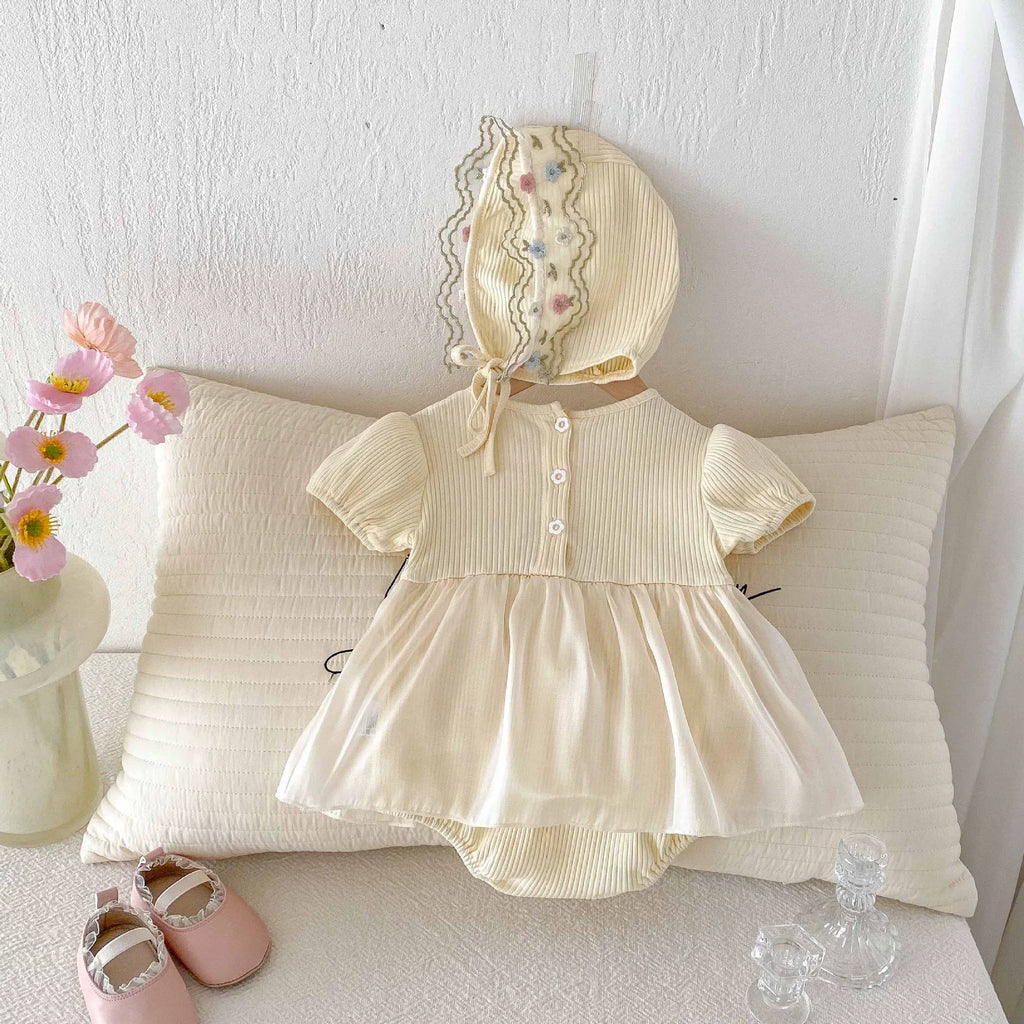 Body Infantil Feminino Florzinhas e Tule