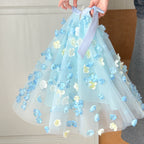 Vestido Infantil Tule Florzinhas