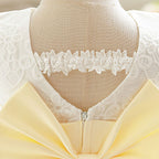 Vestido de Festa Renda e Saia Tule