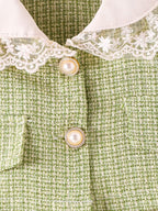 Conjunto Infantil Feminino Pérolas Lacinho