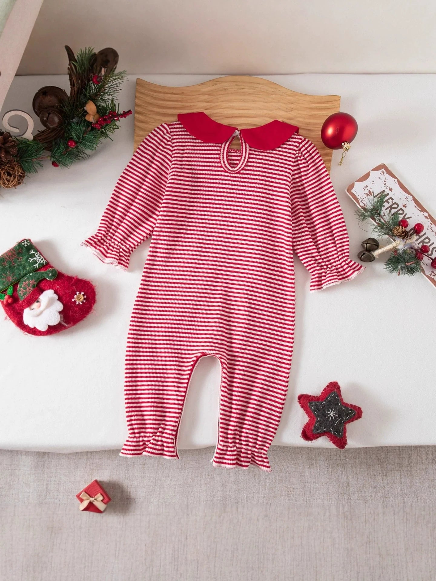 Macacão Infantil Lístras Natal