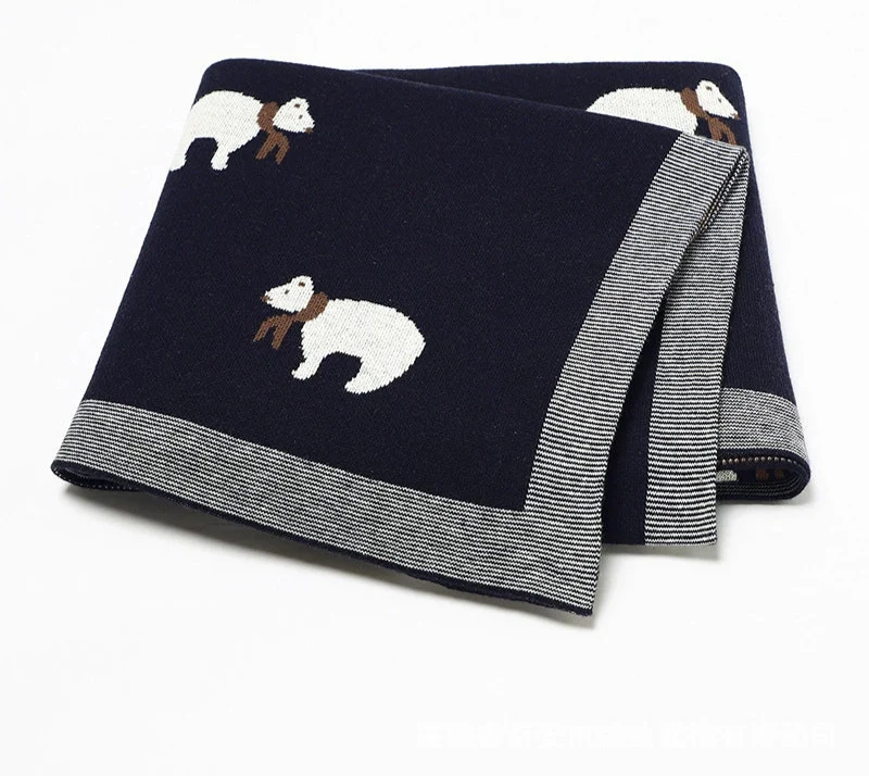 Manta Infantil Urso de lenço