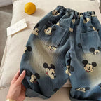 Calça Infantil Jeans Mickey
