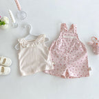 Conjunto Infantil Feminino Rendinha e Florzinhas