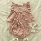 Conjunto Infantil Feminino Verão Lacinho