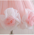 Vestido Infantil Luxo Rosas