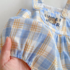 Body Infantil Xadrez Ursinho