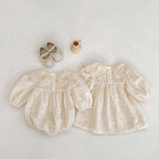 Body/ Vestido Infantil Lese Floral