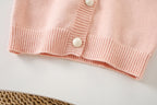 Conjunto Infantil Tricô Cerejinhas
