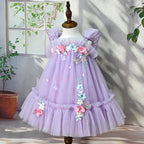 Vestido Infantil Flores Asinha