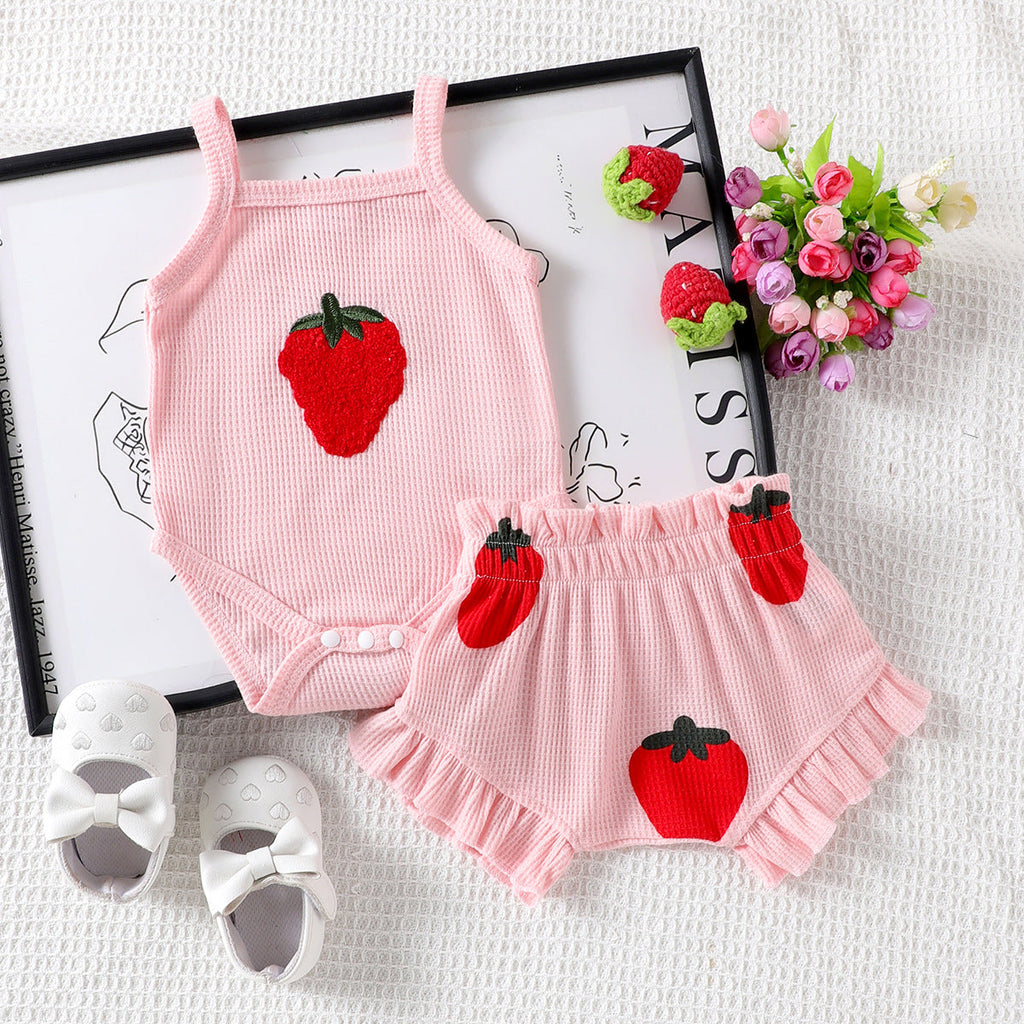 Conjunto Infantil Verão Moranguinhos