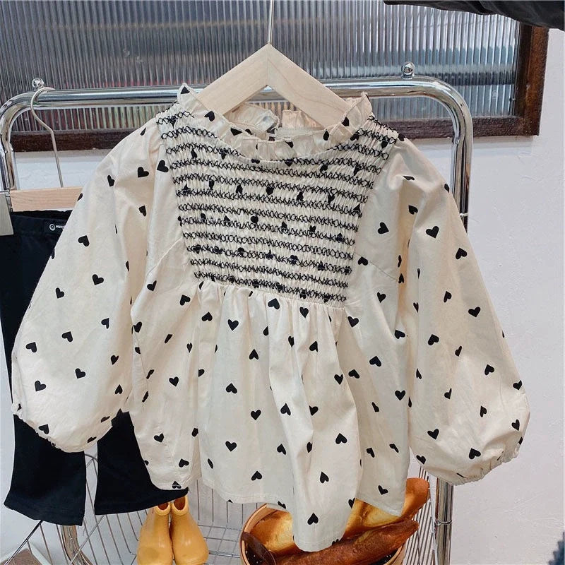 Camisa Infantil Feminino Corações