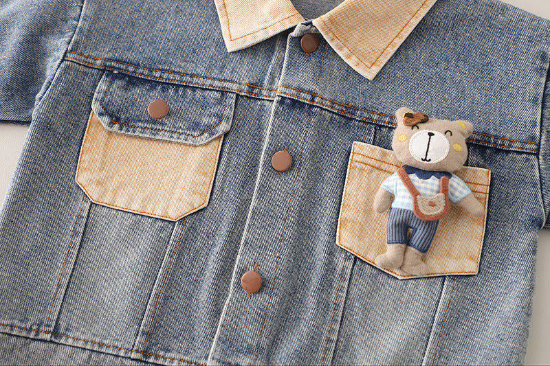 Conjunto Infantil Masculino 3 Peças Ursinho