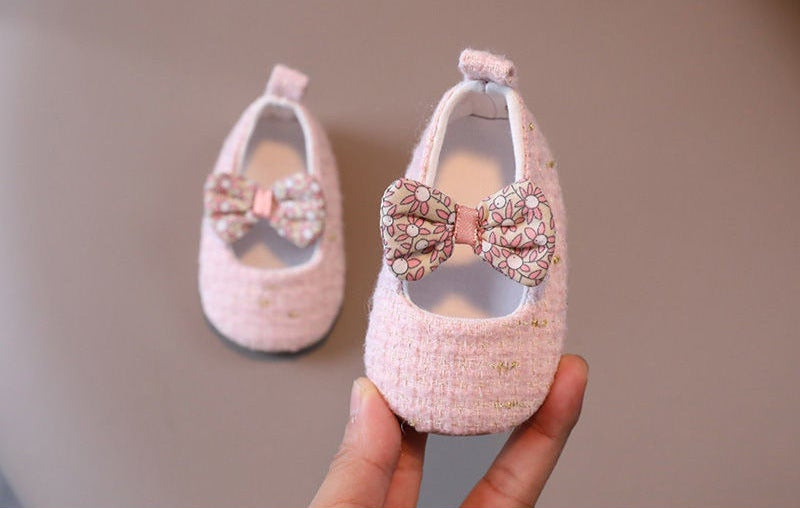 Sapato Infantil  Tweed Lacinho