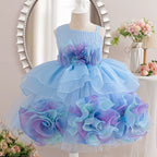 Vestido De Festa Infantil Bufante Floral