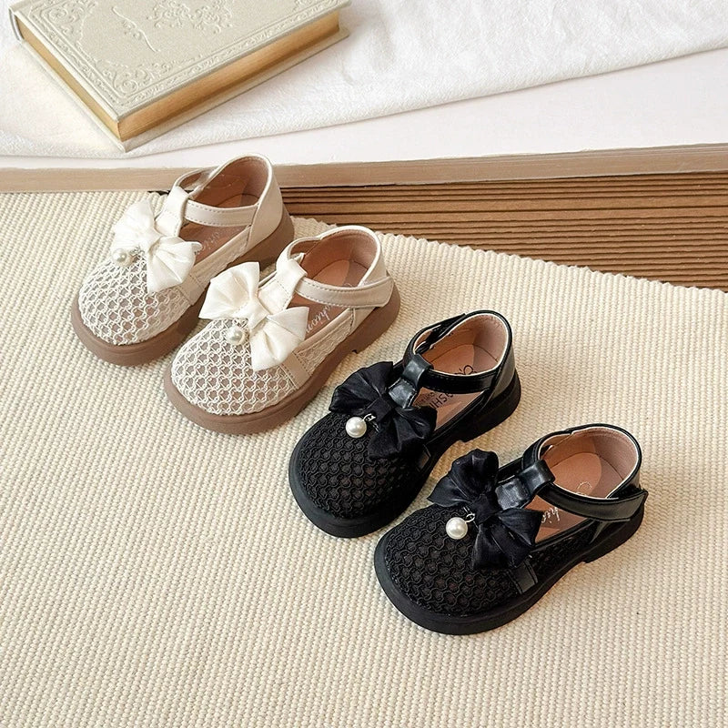 Sapato Infantil Lacinho Pérolas