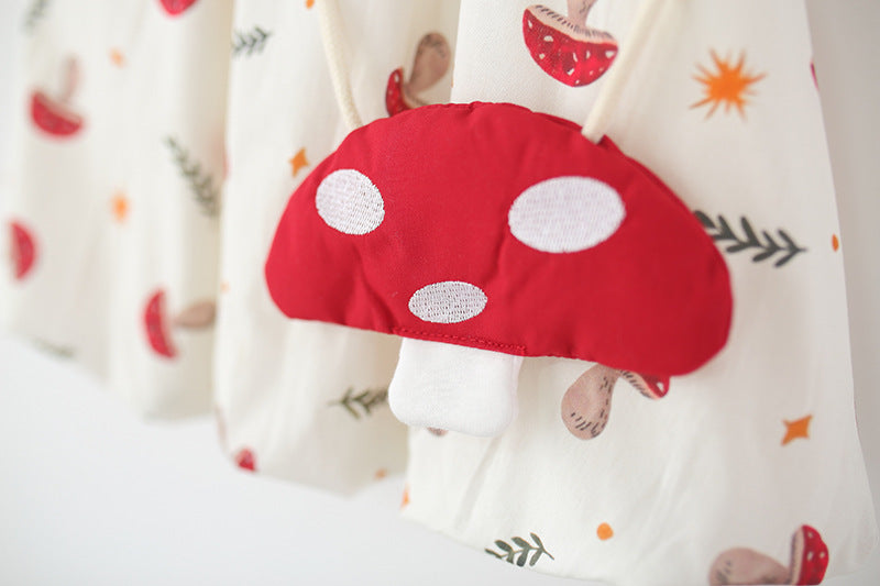 Vestido Infantil Verão Cogumelos