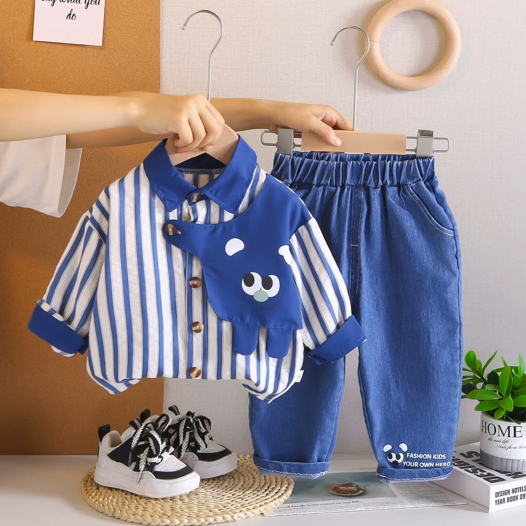 Conjunto Infantil Lístras e Jeans