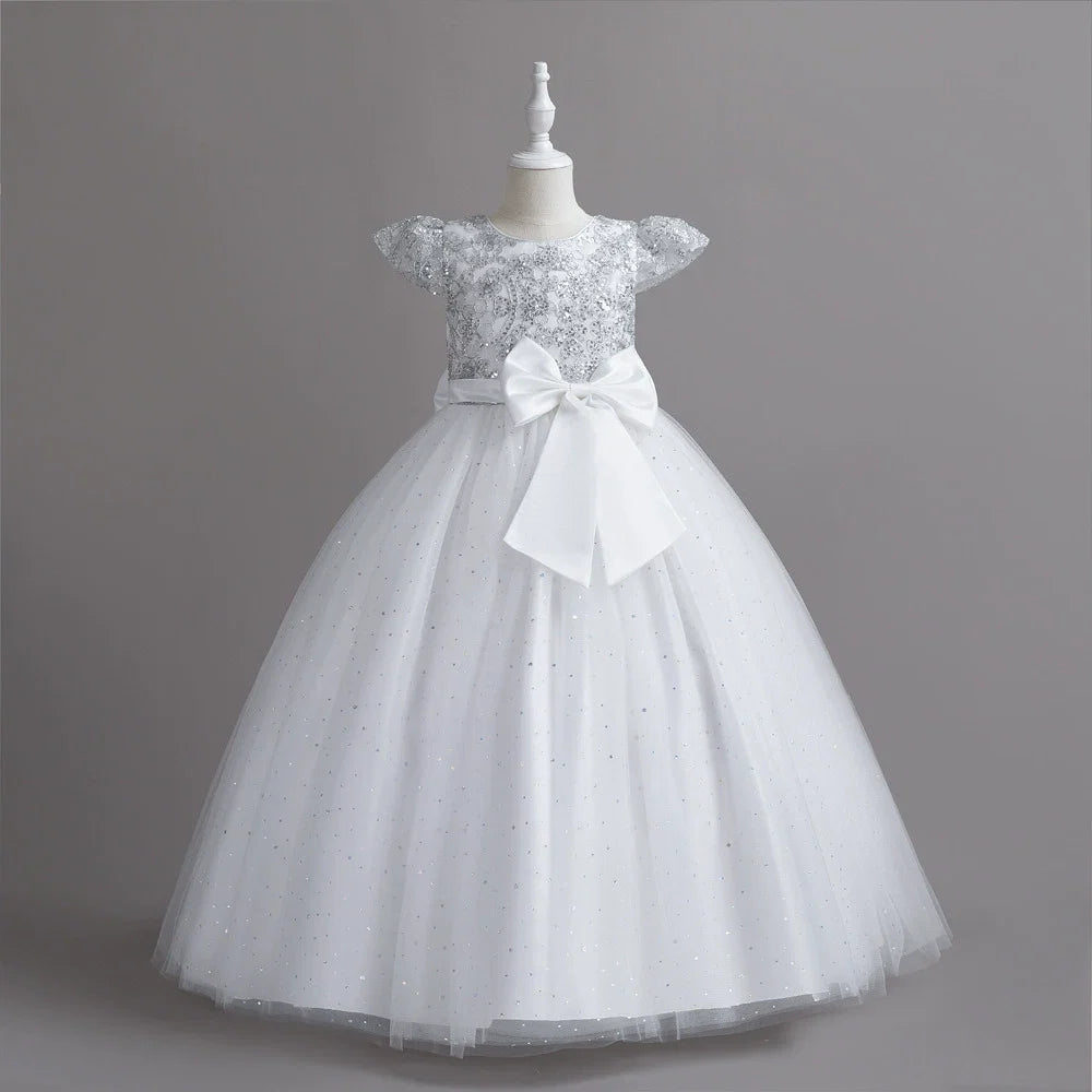 Vestido de Festa Longo Renda Brilhantes