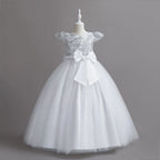 Vestido de Festa Longo Renda Brilhantes