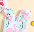 Maiô Infantil Flamingos