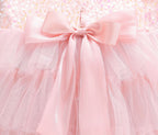 Vestido Infantil Rosa com Brilhos