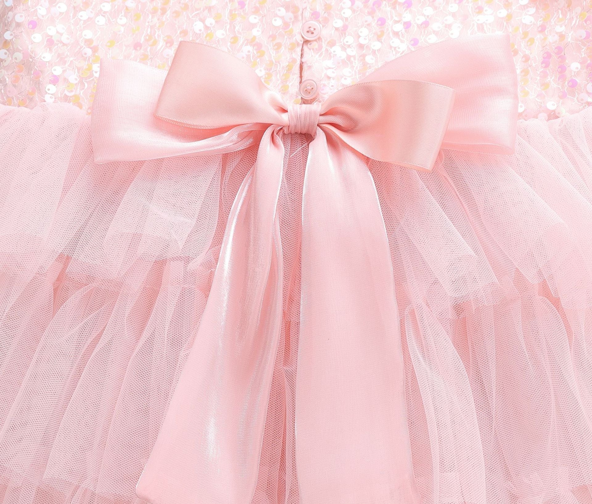 Vestido Infantil Rosa com Brilhos