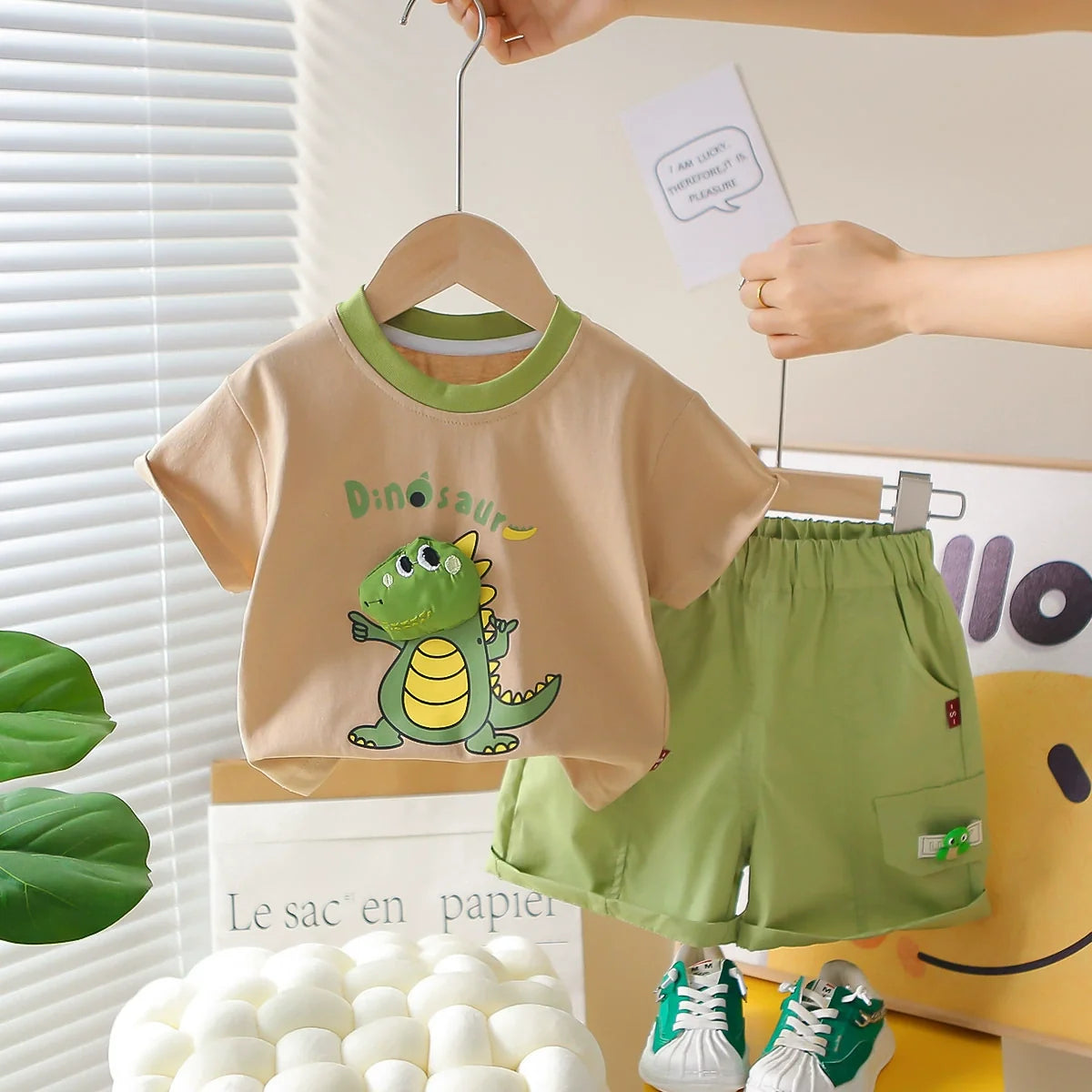 Conjunto Infantil Masculino Dinossauro