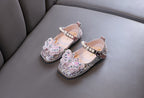 Sapato Infantil Feminino Strass Borboleta