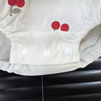 Body Infantil Feminino Verão Cerejinhas