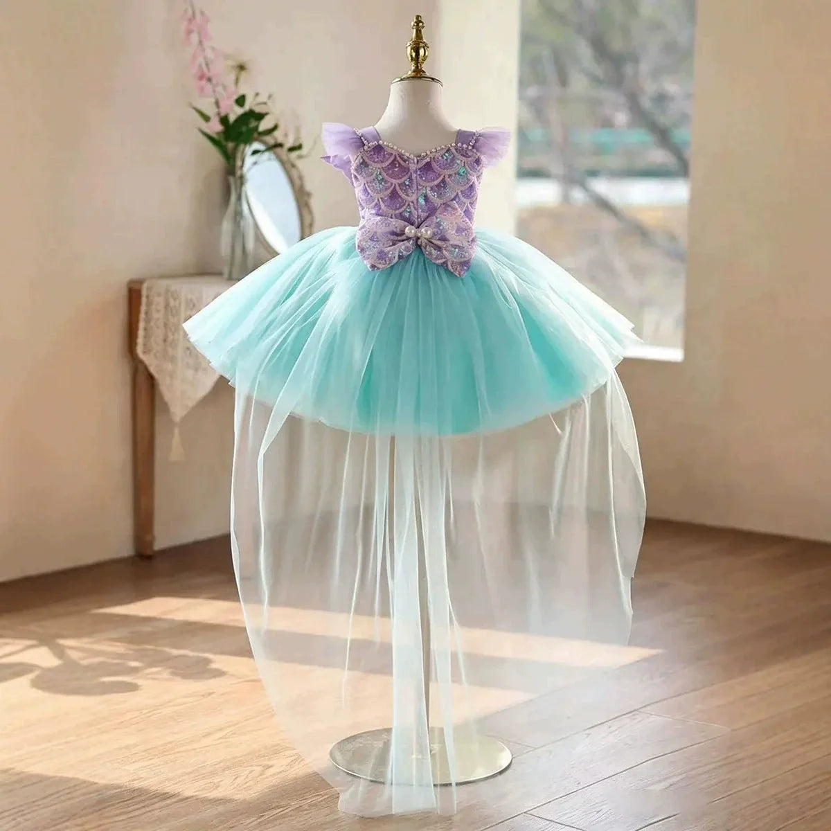 Vestido Infantil de Festa Sereia