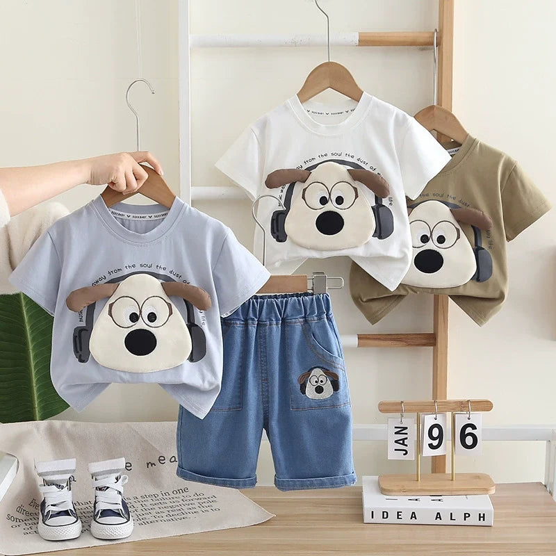 Conjunto Infantil Cachorrinho e Jeans
