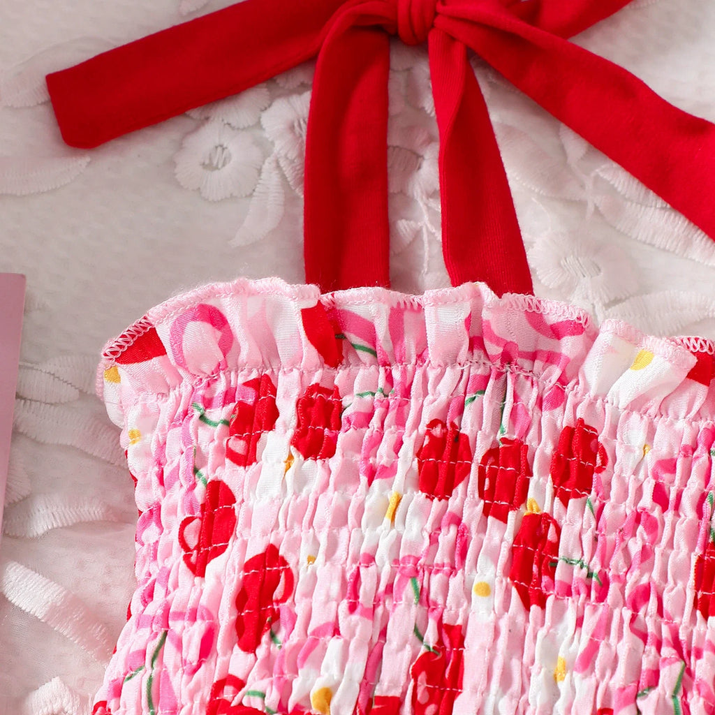Vestido Infantil Cerejinhas