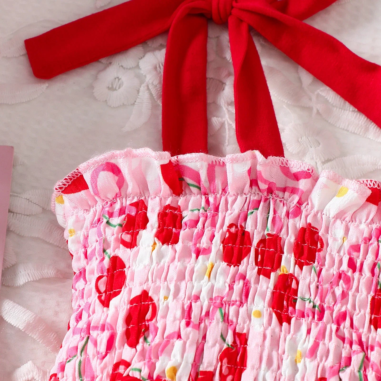 Vestido Infantil Cerejinhas
