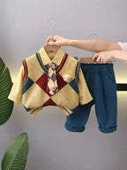 Conjunto Infantil Ursinhos com Gravatinha