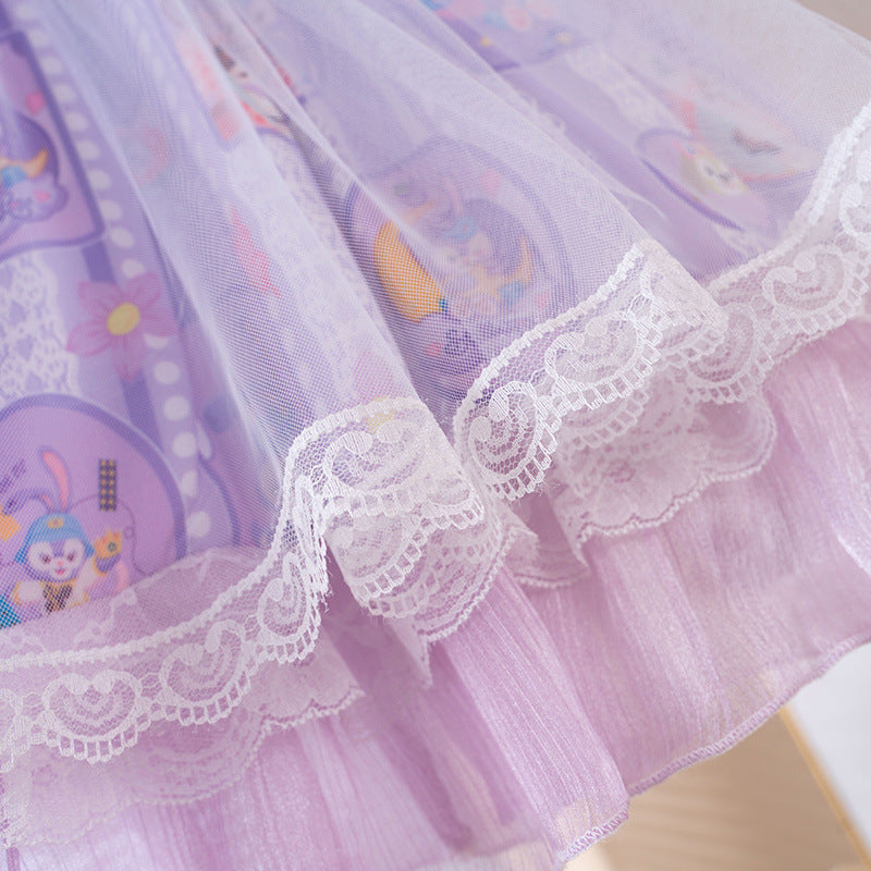 Vestido Infantil Rendado Coelhinho
