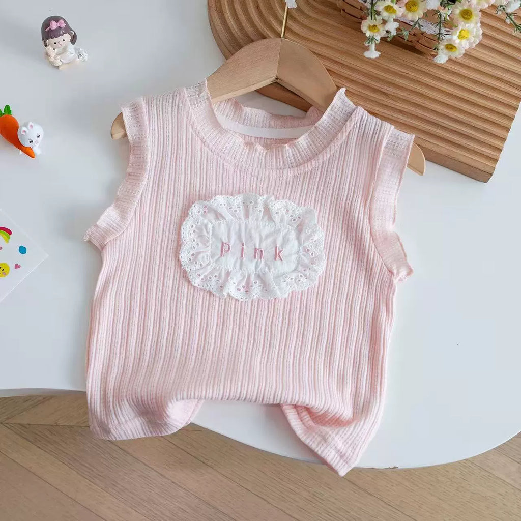 Conjunto Infantil Feminino Pink Lacinhos