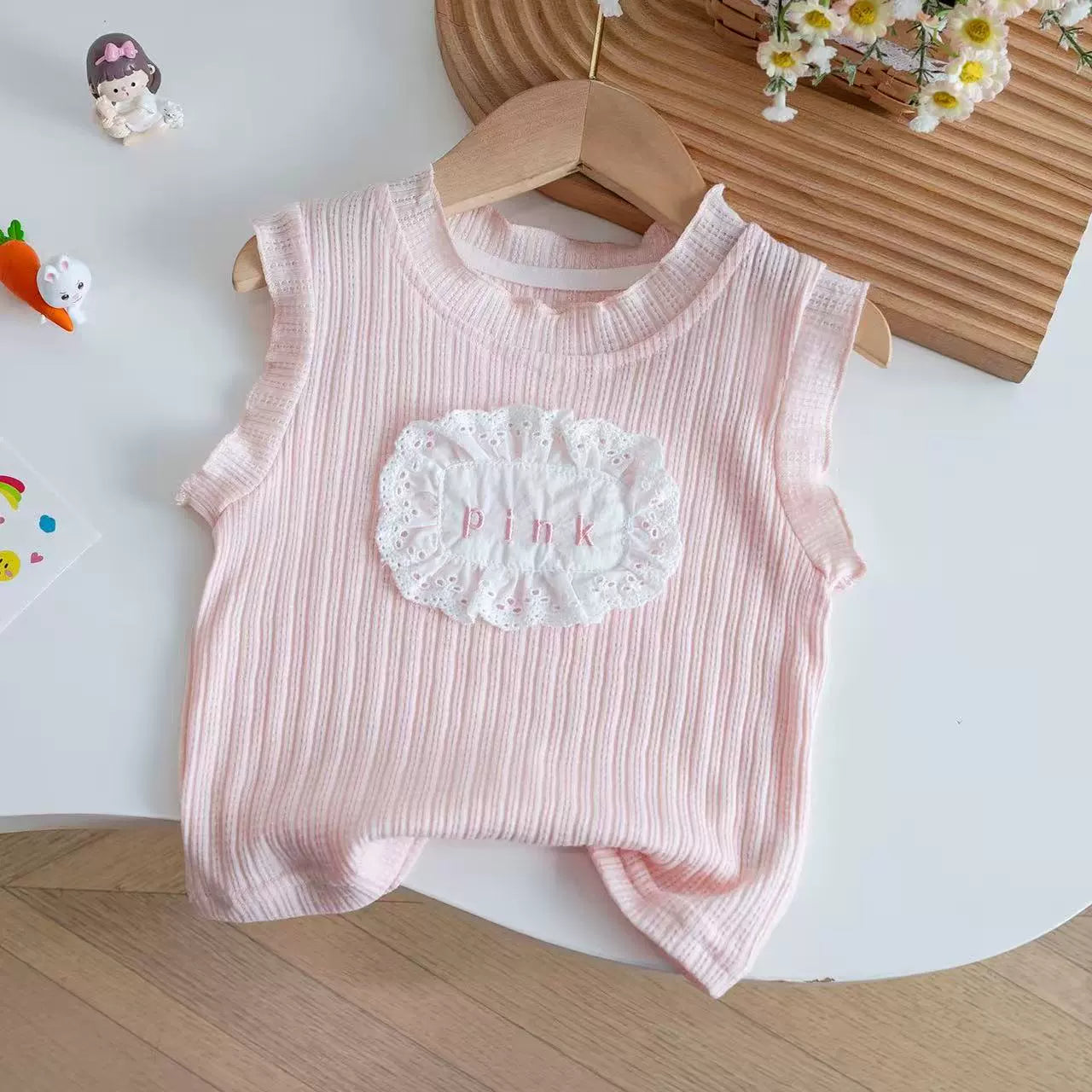 Conjunto Infantil Feminino Pink Lacinhos