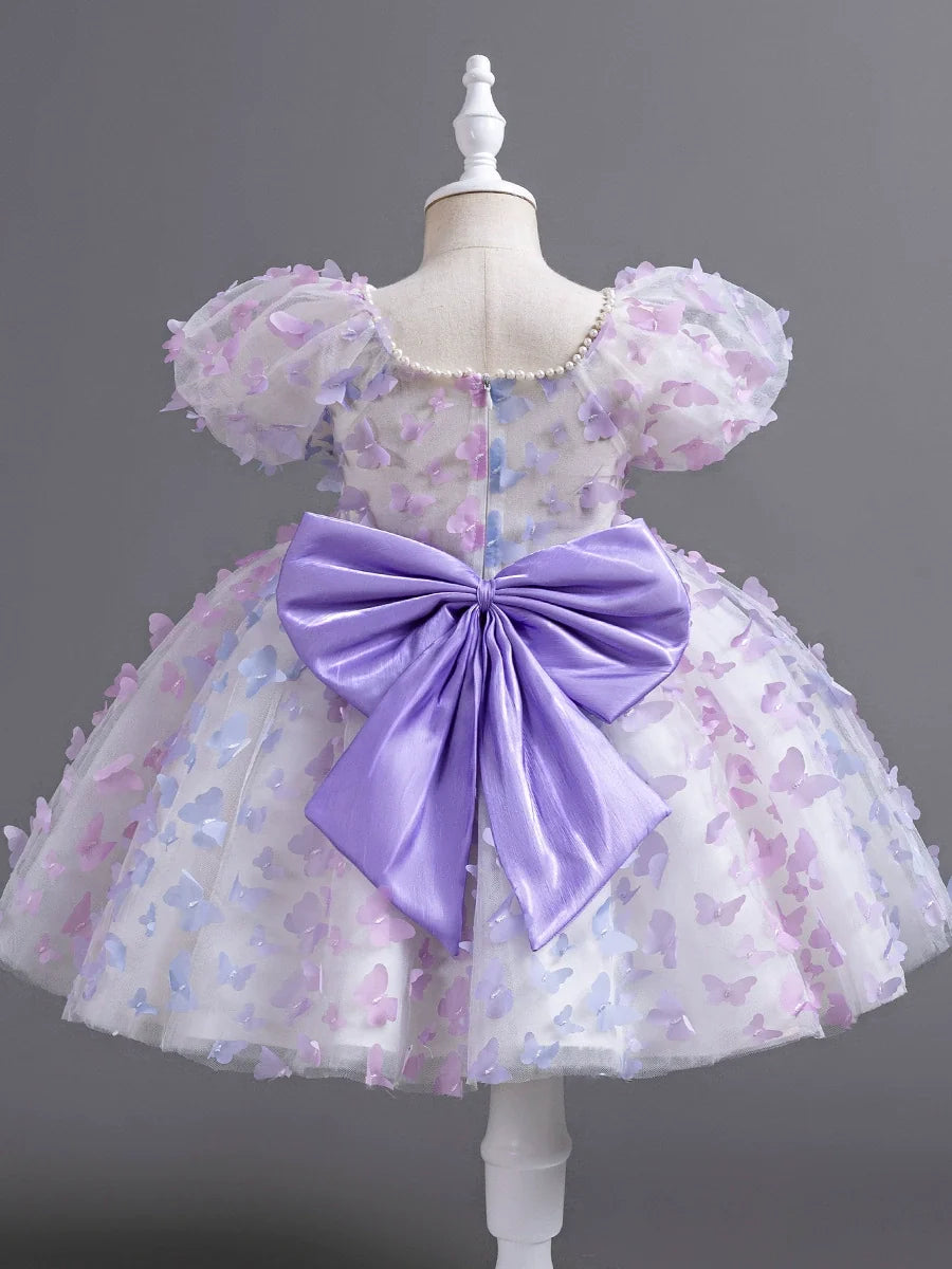 Vestido Infantil de Festa Borboletinhas