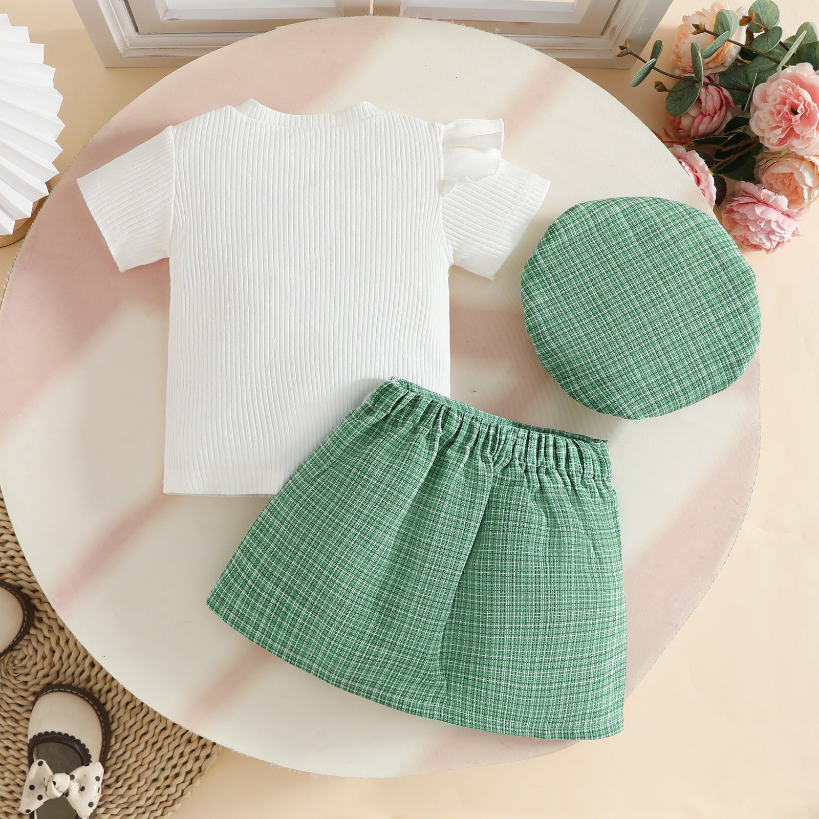 Conjunto Infantil Feminino Flores Botõeszinhos