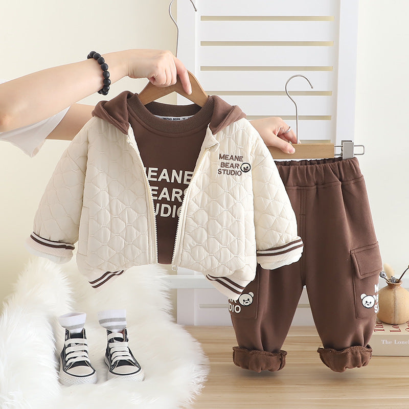 Conjunto Infantil Inverno 3 Peças Ursinho